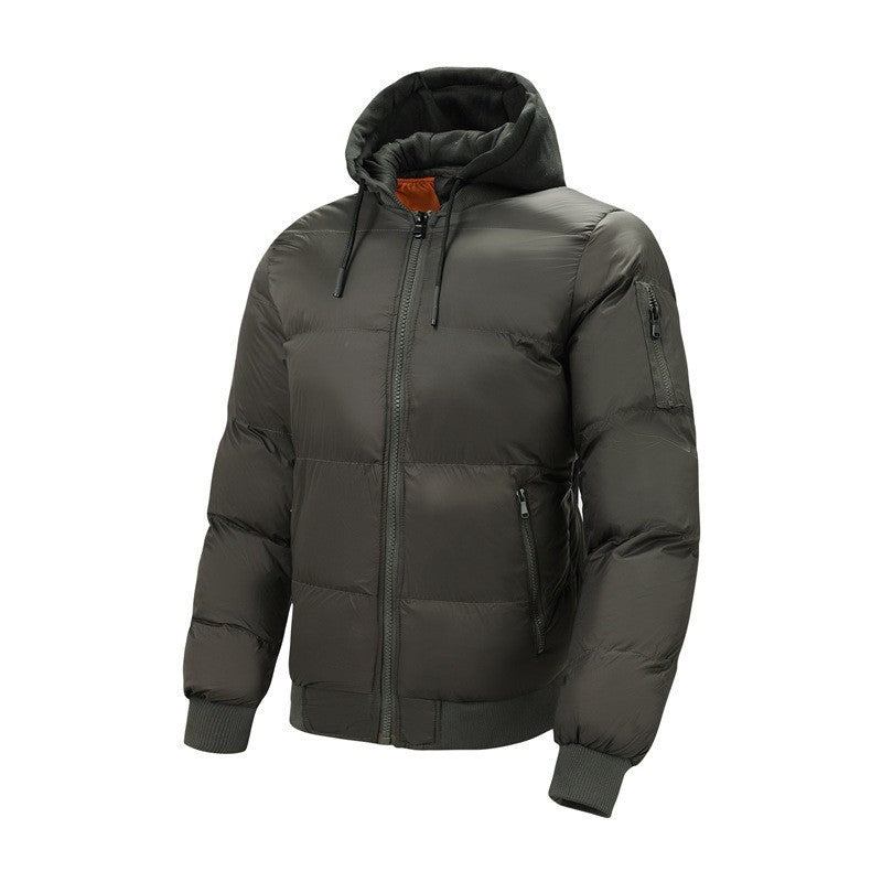 Mens Stylish Cotton-padded Coat For Outdoor Wear Winter Thickened Version