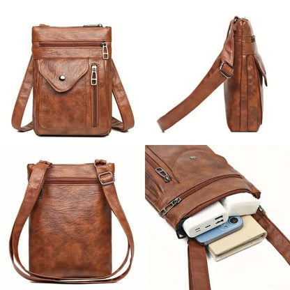 Women’s Vintage Leather Crossbody Bag