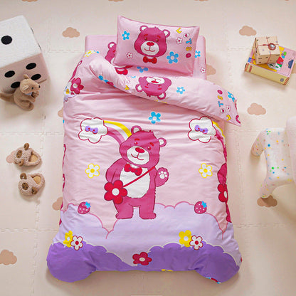 Cotton Kindergarten Three-piece Bedding Set