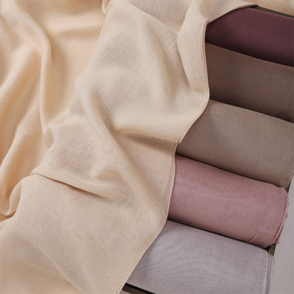 Modal Solid-color Thin-edged Breathable Headscarf