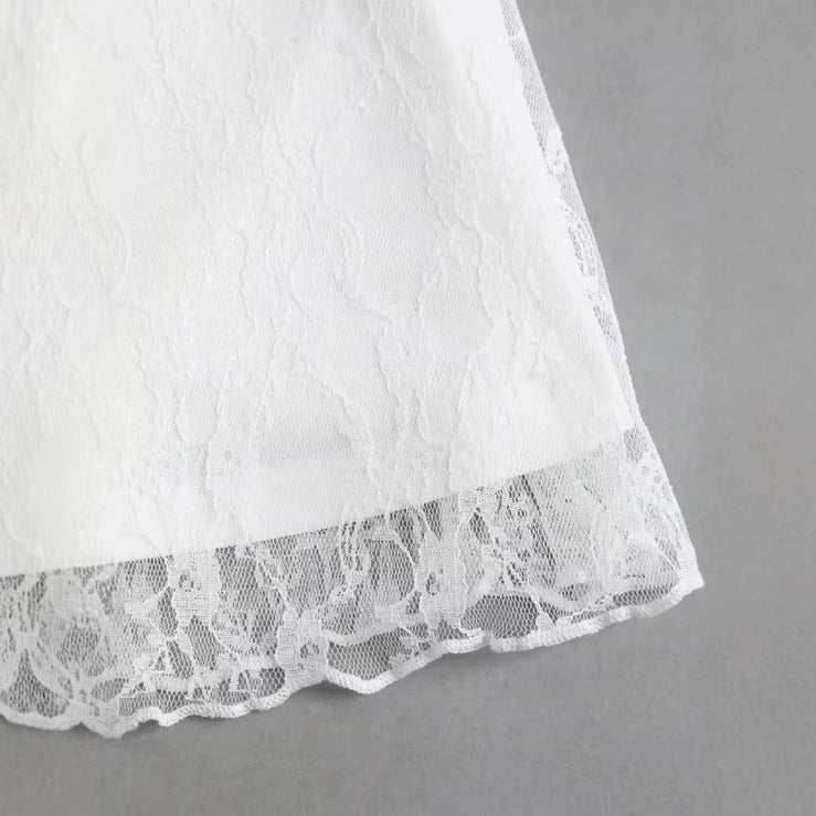 Womens Sheer Lace Hollowed-Out Fishtail Skirt