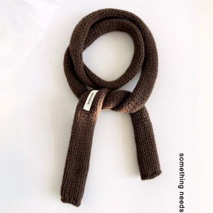 Narrow Long Scarf Womens Neck Warmer