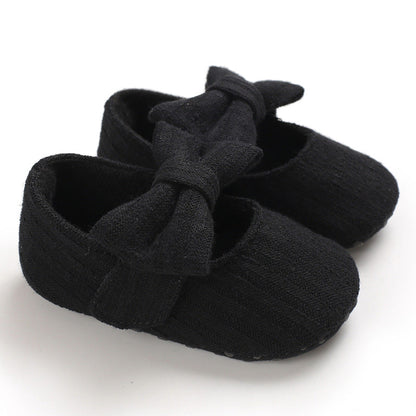 Wool Baby Knitted Bow Baby Shoes