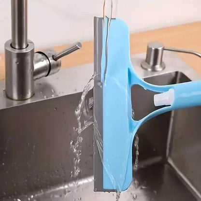 3-in-1 Handheld Glass Cleaner with Scraper & Sprayer - Versatile Window Wipe