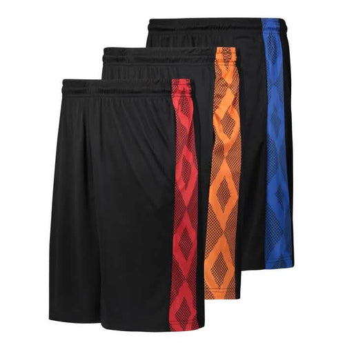 3-Pack: Men's Moisture Wicking Active Athletic Performance Shorts
