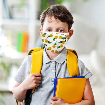 3-Pack: Two-Layer Reusable Kids Face Mask with Adjustable Earloop