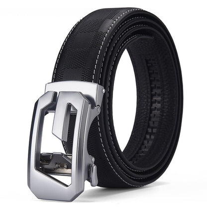 Mens Leather Belt With Lettering