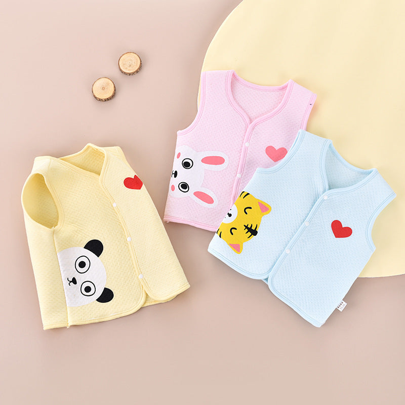 Pure Cotton Newborn Vest Warm Waistcoat