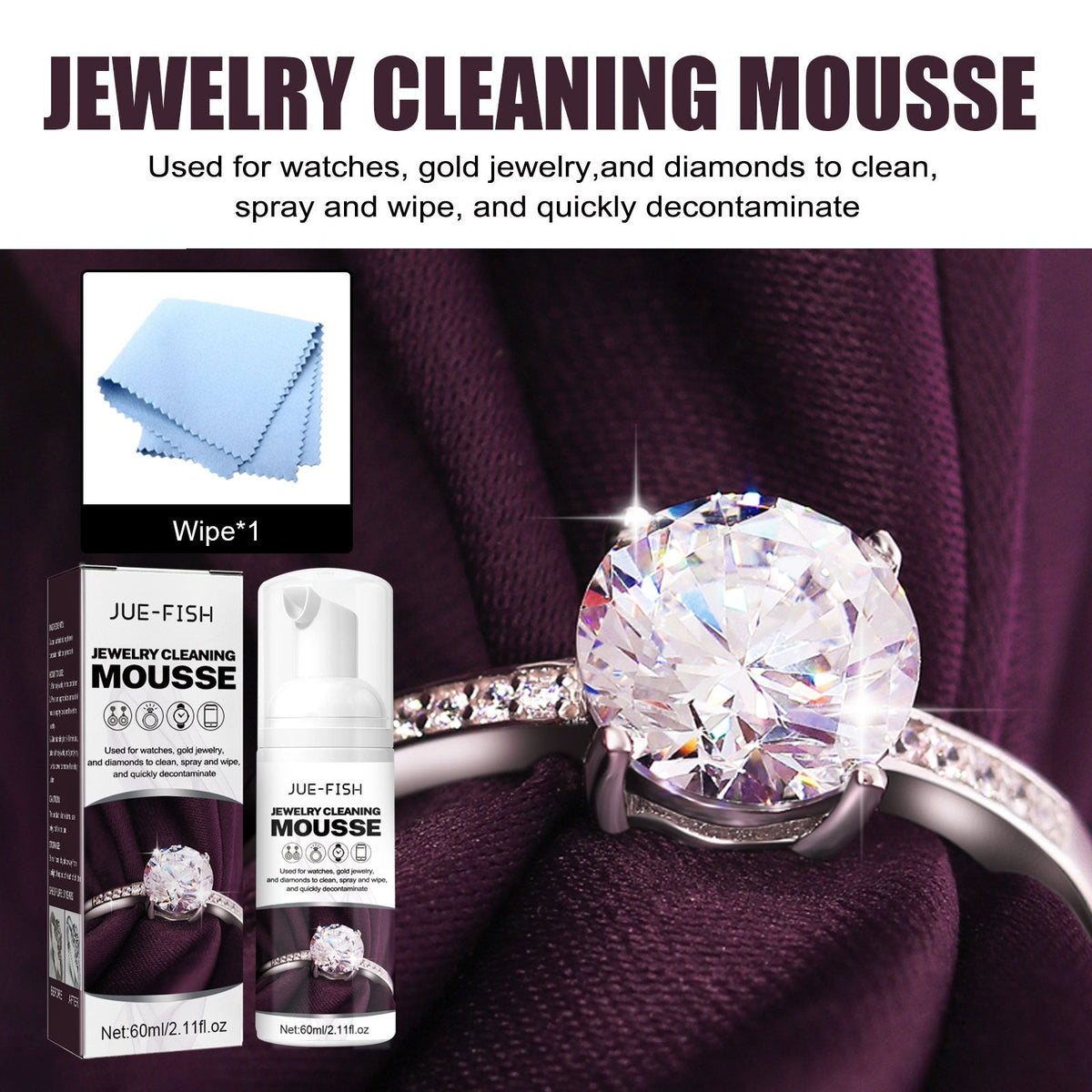 Jewelry Bright Mousse Watch Strap Cleaning Solution