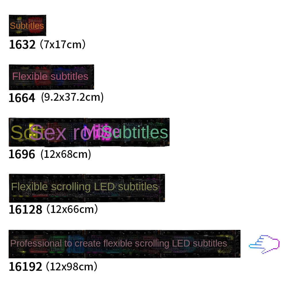 Flexible LED Advertising Screen LED Soft Panel APP Bluetooth Car Display