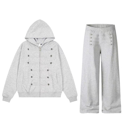 Women's Loose-fitting Wide-leg Pants Set
