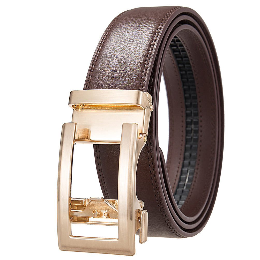 Antique Cowhide Men's Leather Casual Business Belt