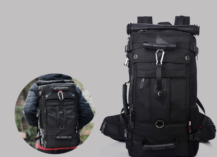 Men's Large Capacity Oxford Hiking Backpack – Multifunctional Outdoor Bag