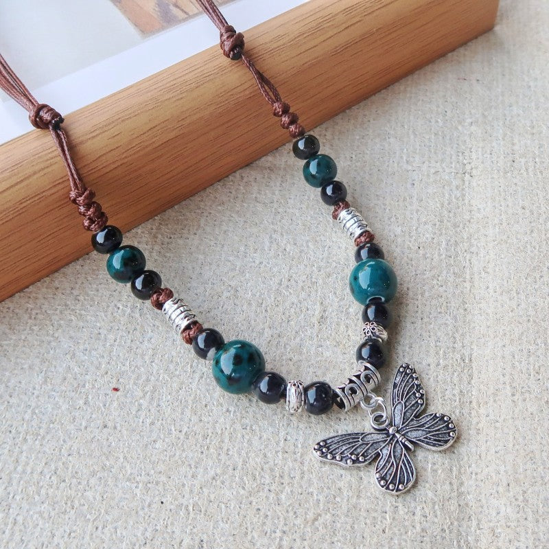 Vintage Ethnic-Style Ceramic Necklace For Women