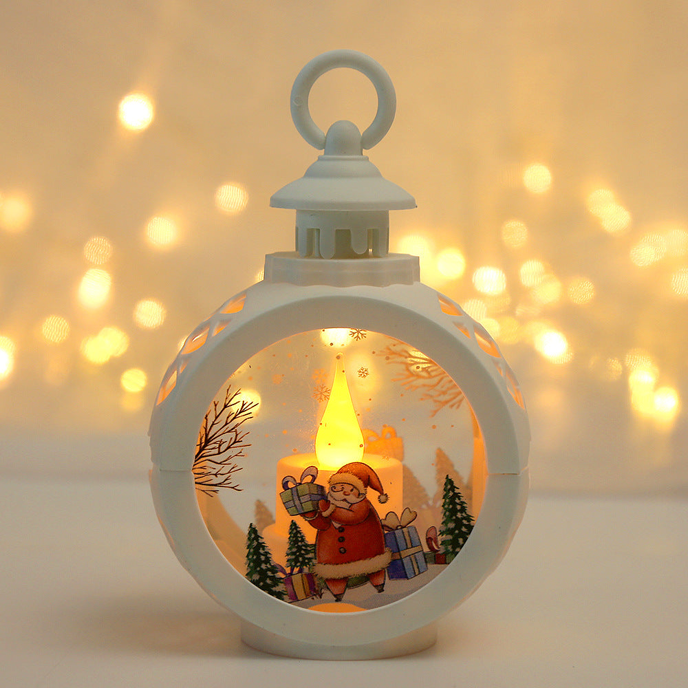 Christmas decorations, luminous night lights, pendant decorations, props, desktop candles, table lamps, and window displays