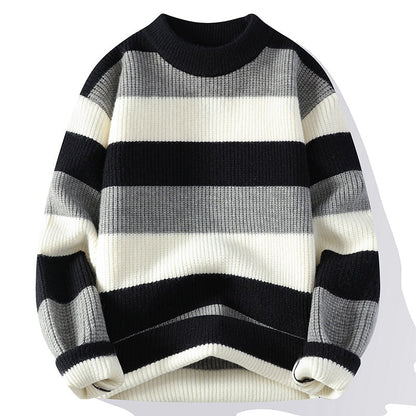 Mens New Autumn Winter Half Neck Sweater