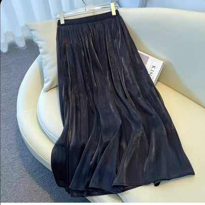 Summer New High-waisted Flared Dress