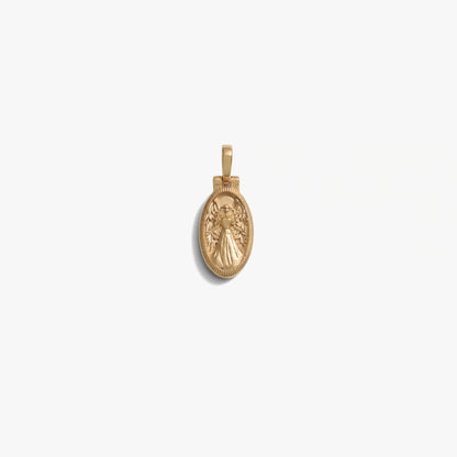 Golden Heart Angel Key Octagram Pendant