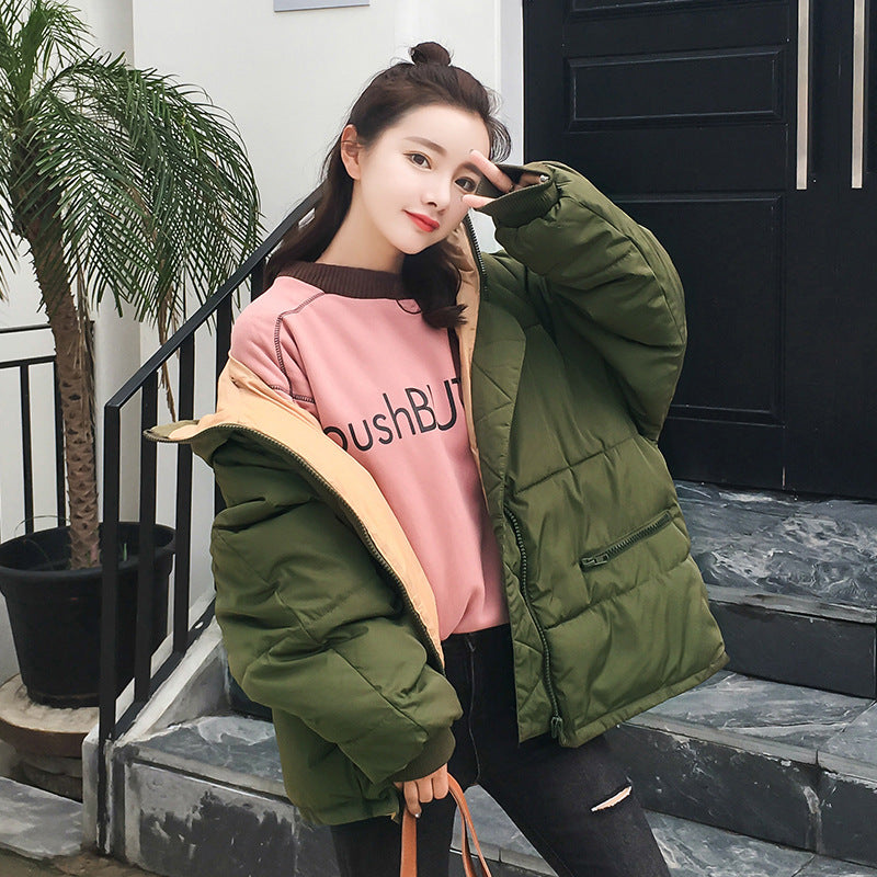 Short Style Student Bread Clothing Soft Girl Cotton Padded Winter Coat
