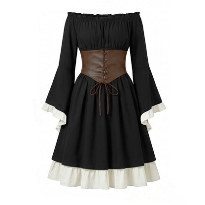 Halloween Costume Binding Corset Medieval Dress