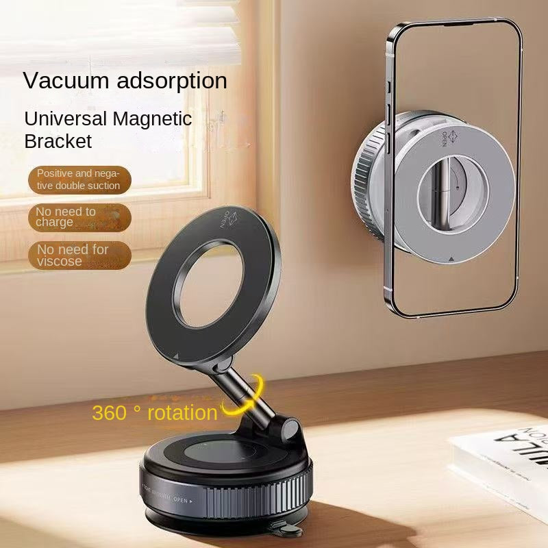 Magnetic Car Mount Vacuum Suction Cup Holder for Navigation Black Technology Product