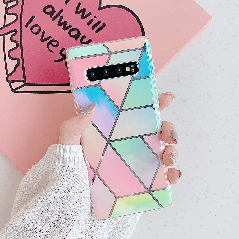 Mosaic marble mobile phone case