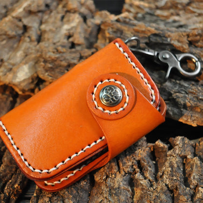 Cowhide handmade car key case