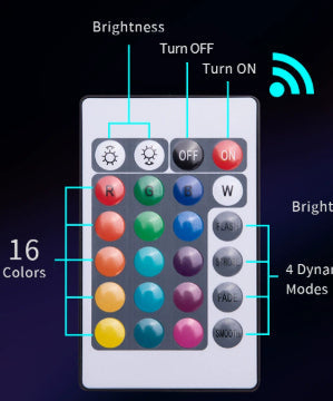 Led Waterproof Remote Control Fish Tank Diving Light