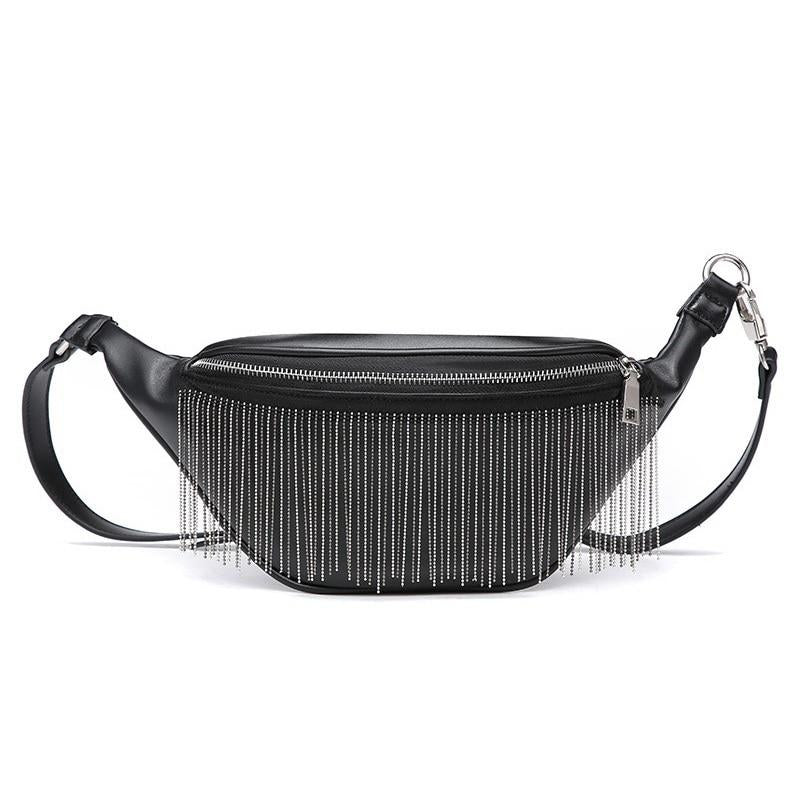 Women's tassel waist bag