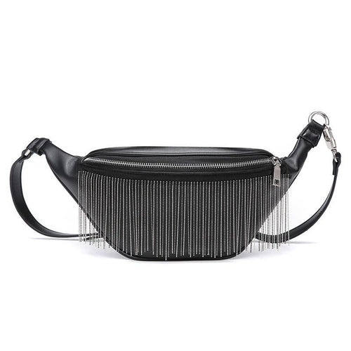 Women's tassel waist bag