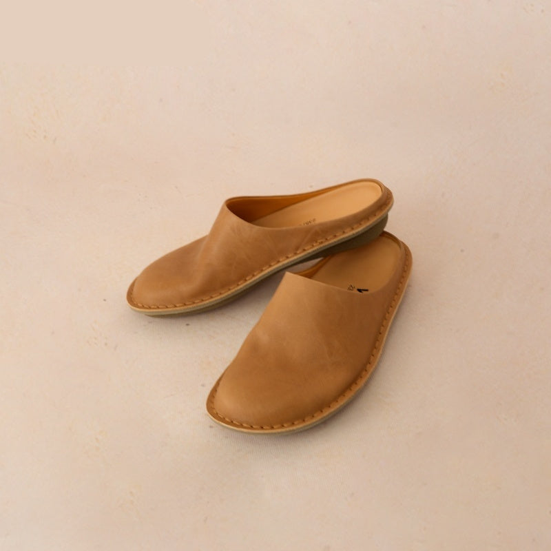 Soft Soled Lazy Toe Slippers For Wearing Outside