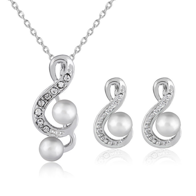 Danbi Pearl Bride Jewelry Set