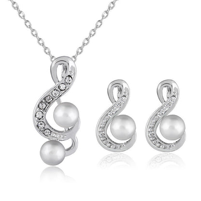 Danbi Pearl Bride Jewelry Set
