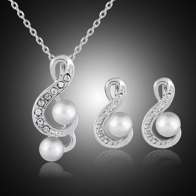 Danbi Pearl Bride Jewelry Set