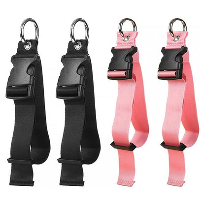 Portable Black Nylon Anti-Theft Luggage Strap, Bag Clip for Multi-Tool, Camping & Hiking