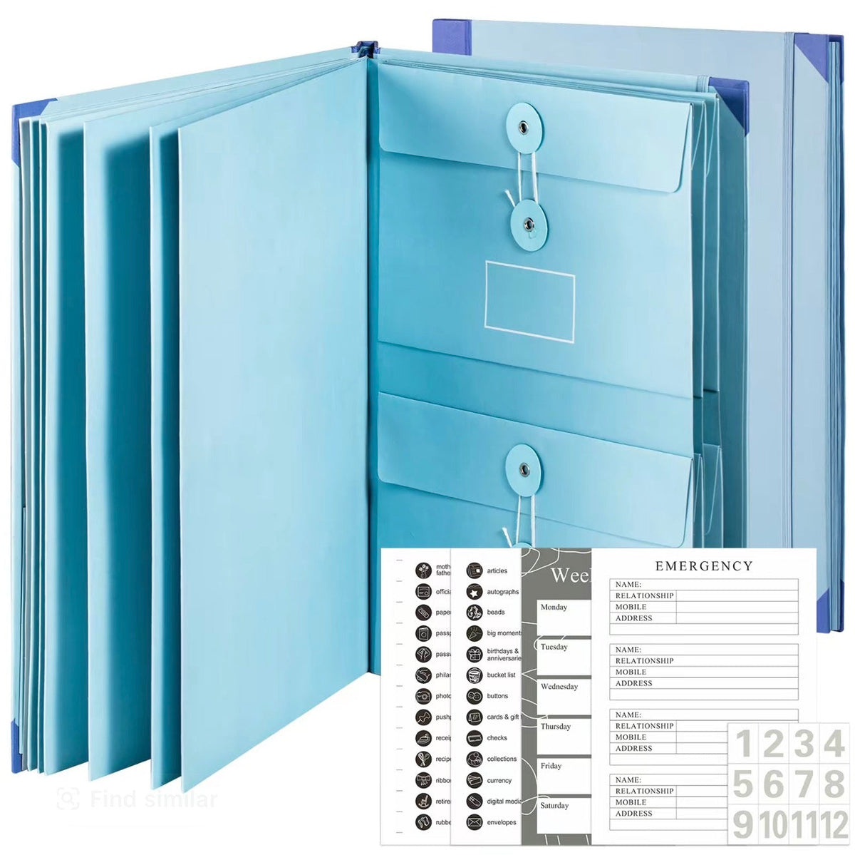 SecureFile Accordion Organizer