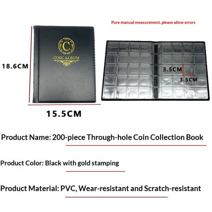 200 Square Coin Album Holders