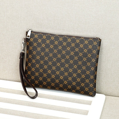 Men's Clutch Clutch Envelope Package Casual Gingham Check