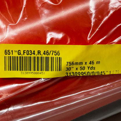 ORAFOL Oracal Intermediate Cal Orange 30" X 50 Yds 2.5 Mil Thick 651G-034NP