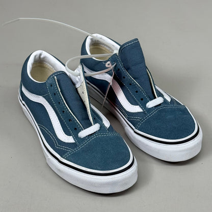 VANS Old Skool Shoe Low Top Suede Womens Sz 5.0 Mens Sz 3.5 Stormy Weather As-is