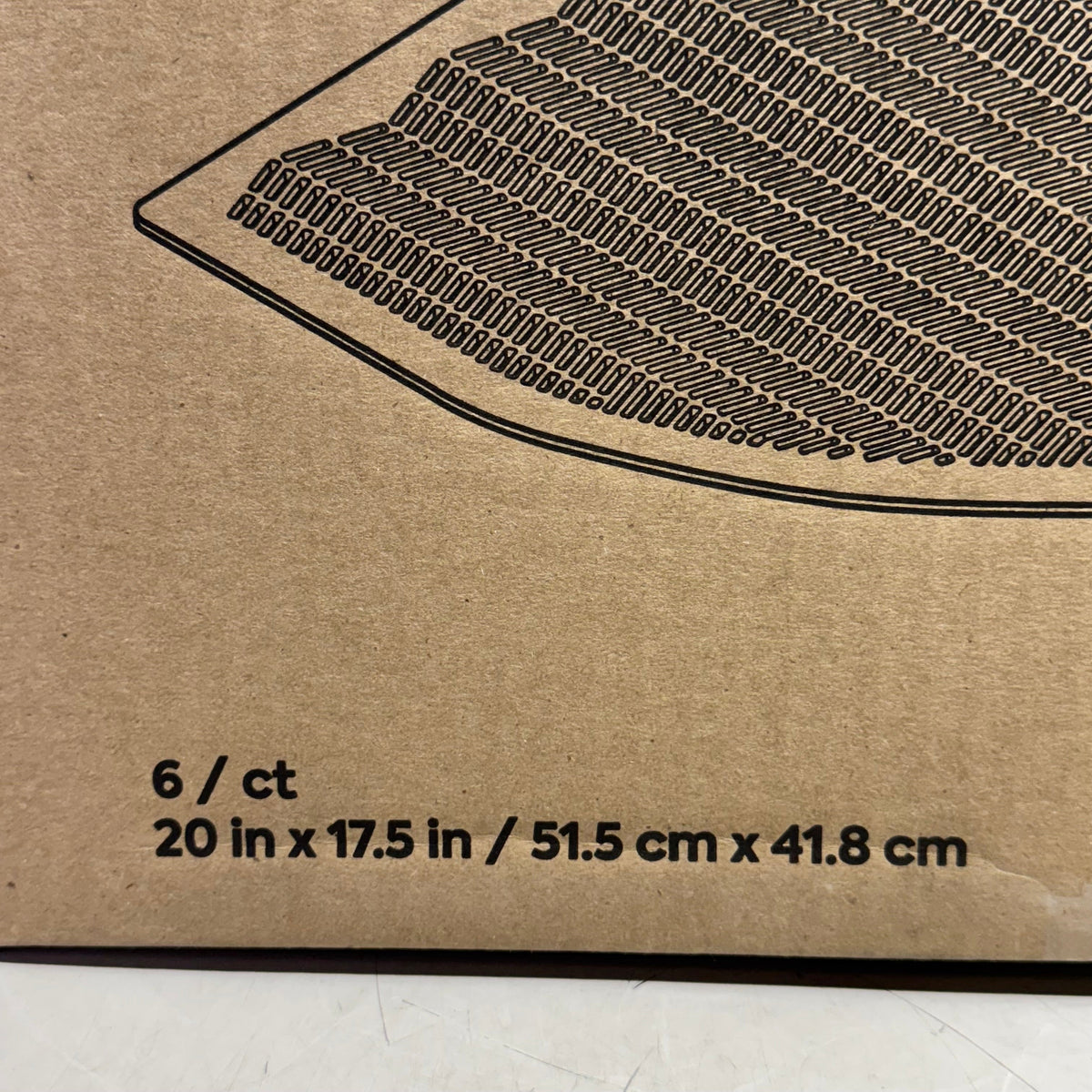 COASTWIDE PROFESSIONAL (6 Pcs) Urinal Floor Mat 20" x 17.5" Black