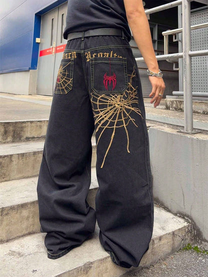 Men's European And American-style Wide-leg Jeans
