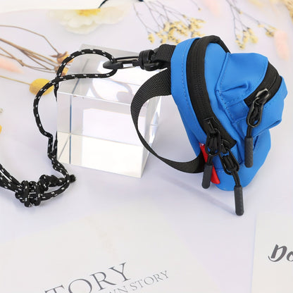Mini Backpack with Lanyard for Men and Women