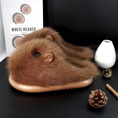 New Comfortable Women's Slippers Soft Suede Indoor