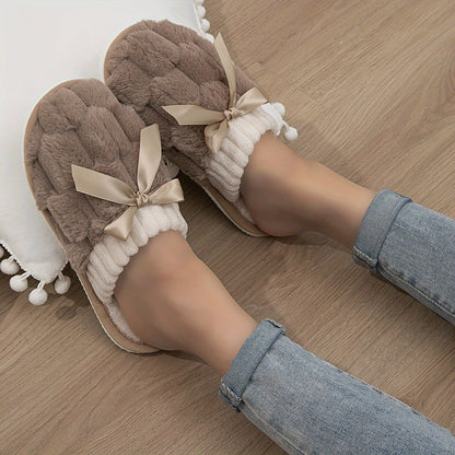 Soft Bottom Slippers Indoor Plush Lining Warm Shoes