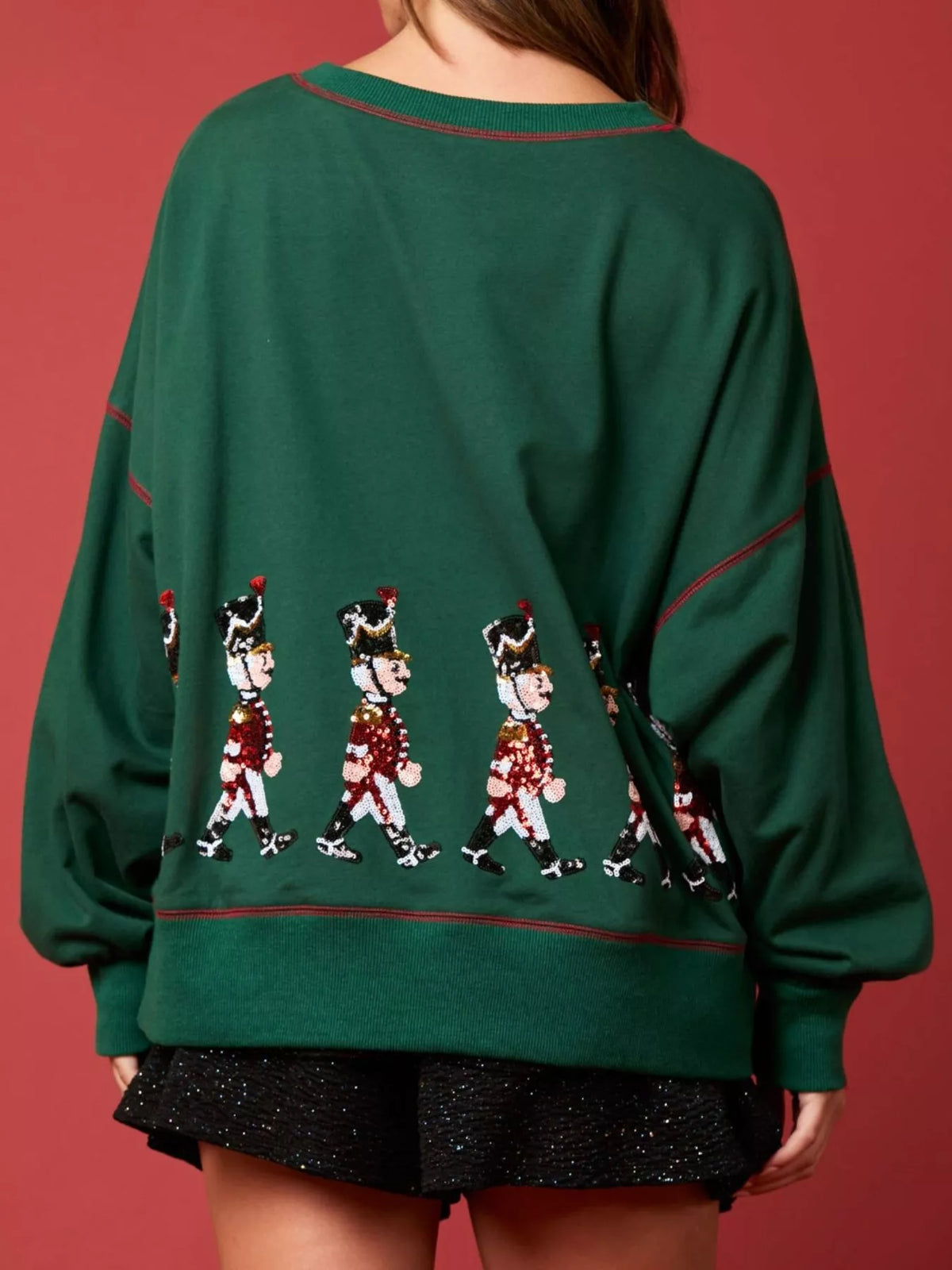 Christmas Marching Band Sequin Sweatshirt
