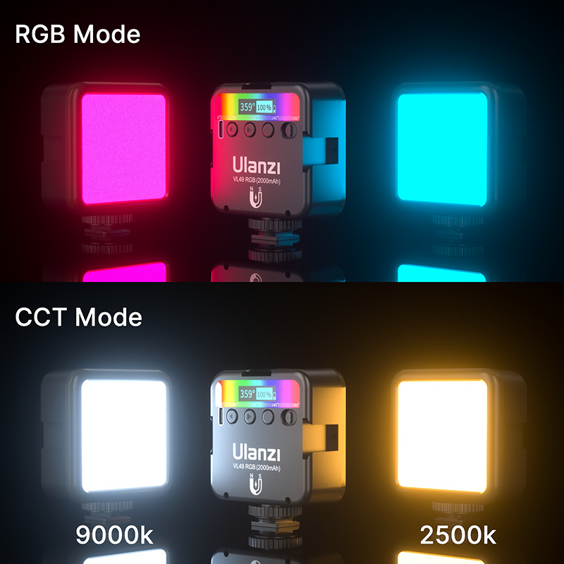 Pocket Magnetic RGB Fill Light Small Full Color Rgb Photography Light