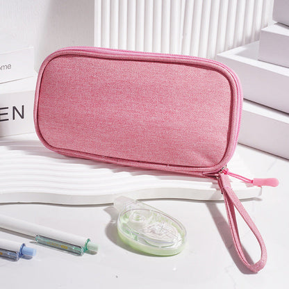 Multi - Functional Digital Accessories Organizer with Multiple - Layer Data Cable Pouch, Dust - proof Headphone Bag and Power Bank Pocket