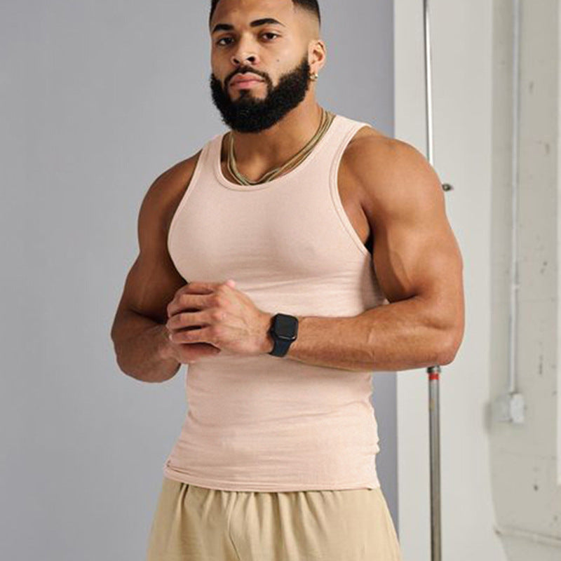 Mens Crew-neck Athletic Tank Sleeveless Top