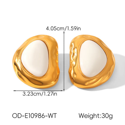 Vintage Personalized Non-fading Titanium Steel Earrings For Women